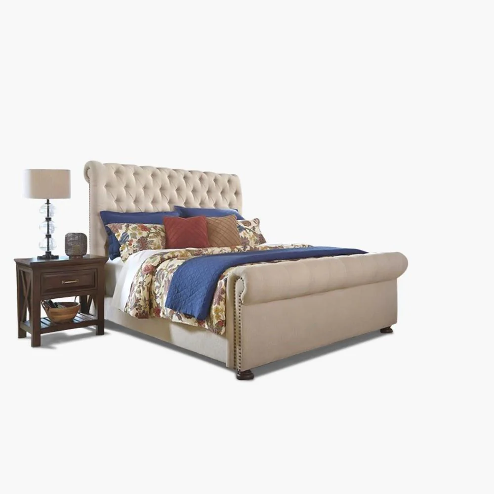 Eversham Upholstered Sleigh Bed Frame