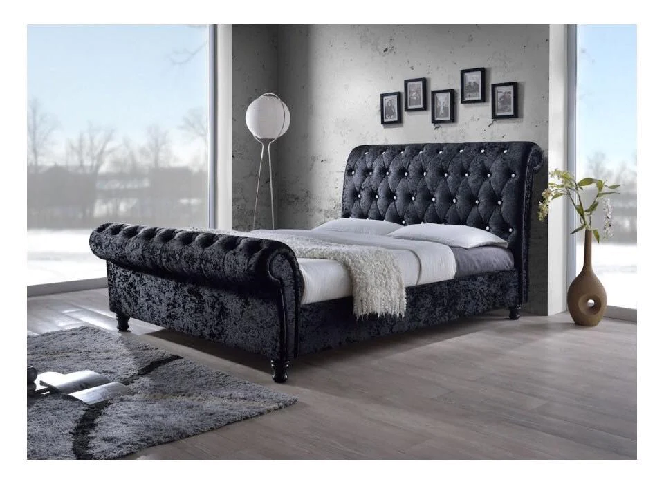 Regal Imperial Scroll Sleigh Bed