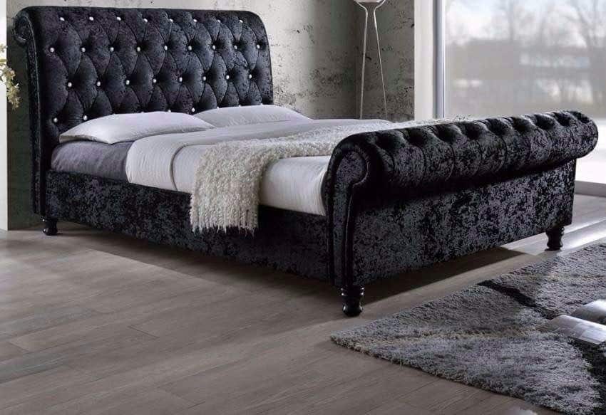 Regal Imperial Scroll Sleigh Bed