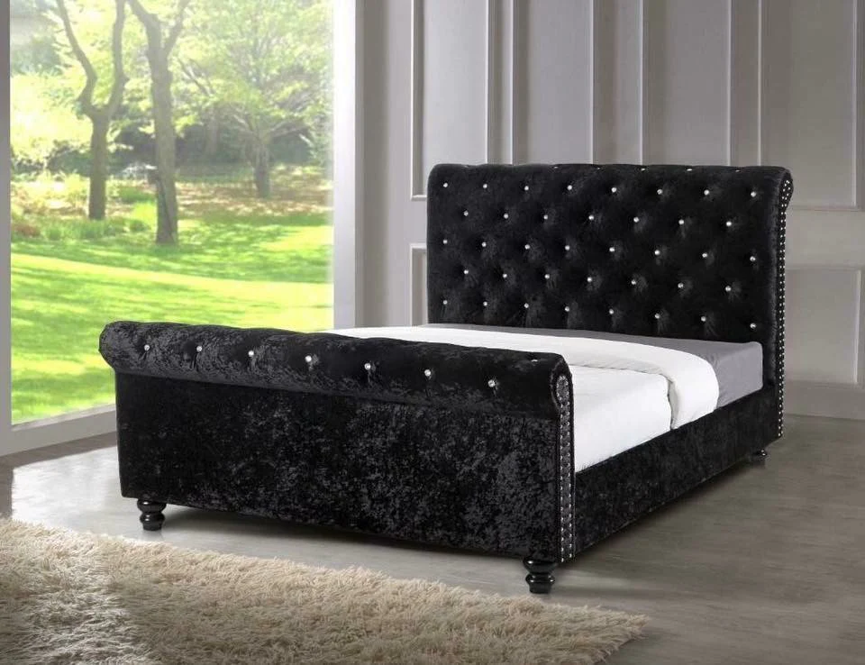 Regal Imperial Scroll Sleigh Bed